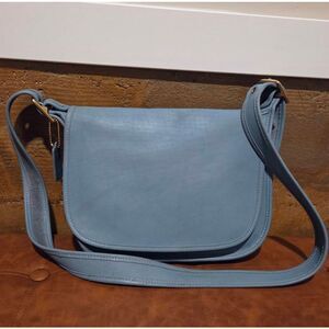 90s Coach Patricia's Legacy 9951 Rare Powder Blue Leather Vintage Crossbody Bag